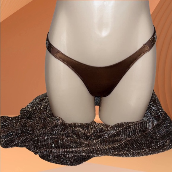 VS Shine Strap Brazilian Panty & Sequin Shawl, Scarf, or Sarong - Picture 12 of 12